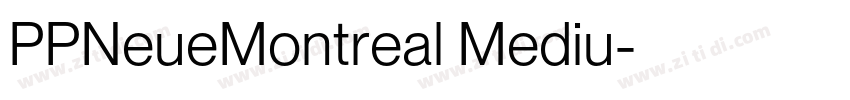 PPNeueMontreal Mediu字体转换